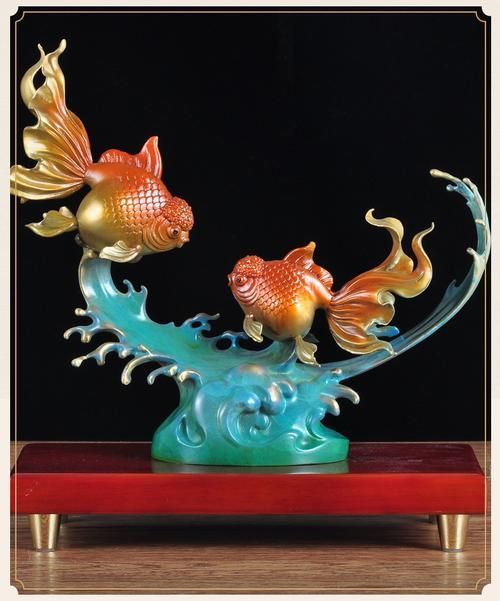 有沒有更多成對魚擺件的款式，家居裝飾成對魚擺件