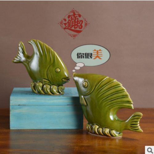 有沒有更多成對魚擺件的款式，家居裝飾成對魚擺件