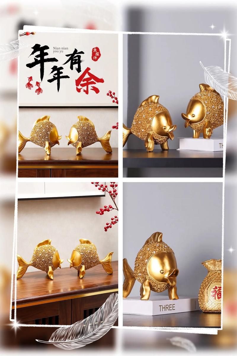 有沒有更多成對魚擺件的款式，家居裝飾成對魚擺件