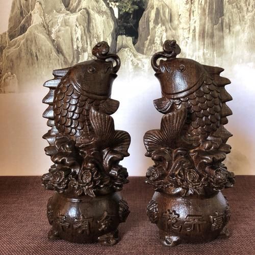 有沒有更多成對魚擺件的款式，家居裝飾成對魚擺件
