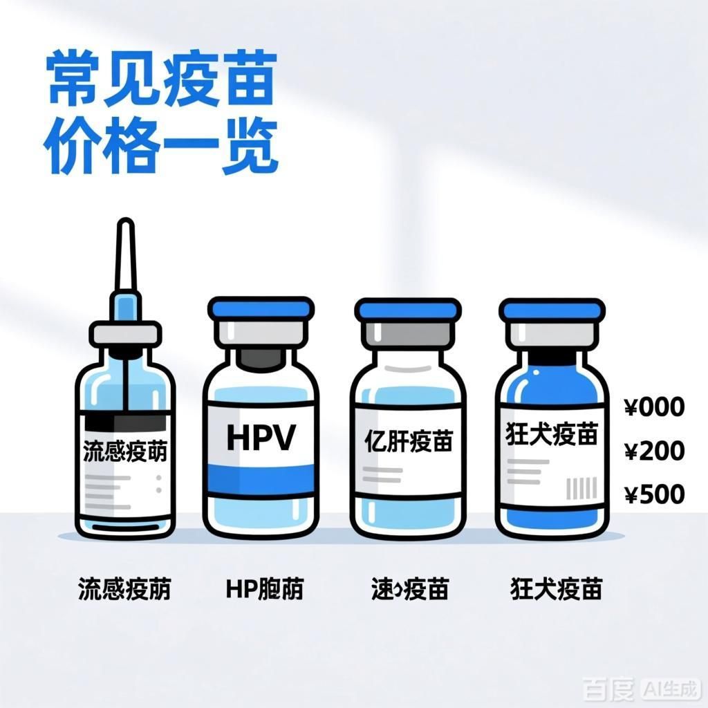 這些疫苗的價格是多少