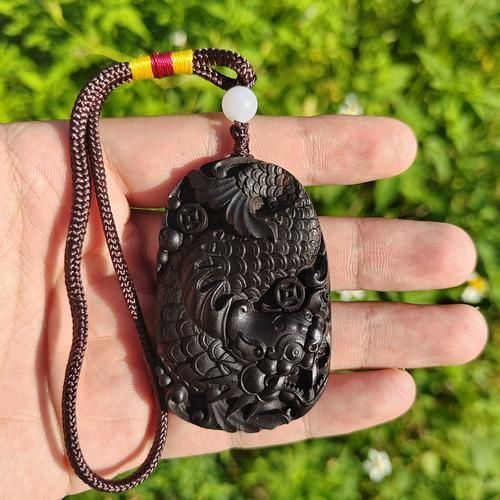龍頭魚掛件有哪些材質(zhì)，和田玉龍魚手把件文玩隨身盤玩龍頭魚掛件百度優(yōu)選推薦