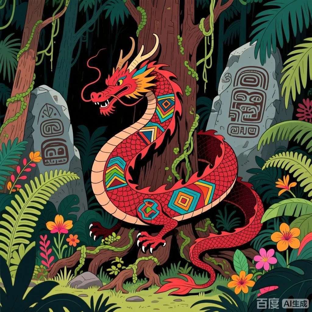 紅龍在哪些文化中有重要地位，四張插畫展現(xiàn)不同文化里的紅龍形象