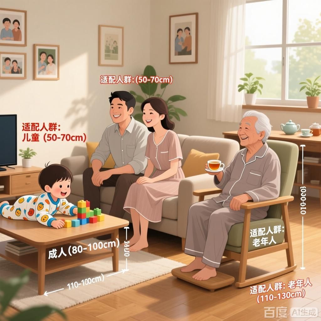 如何根據使用人群選擇家具高度？，如何根據使用人群適配家具高度