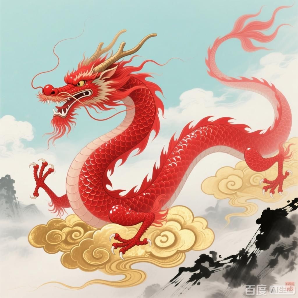 能否詳解紅龍在東方文化中的象征，紅龍在東方文化中的權威象征