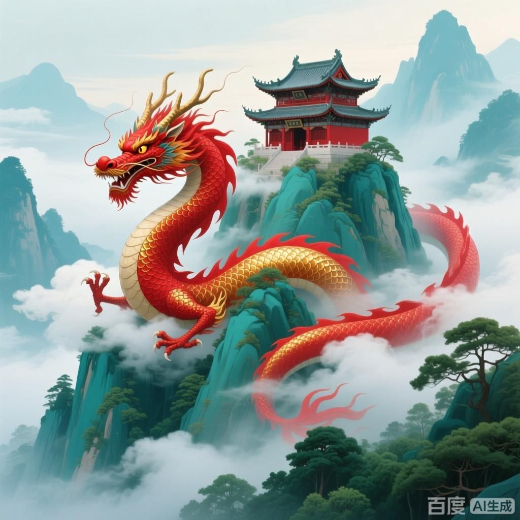 能否詳解紅龍在東方文化中的象征，紅龍在東方文化中的權威象征
