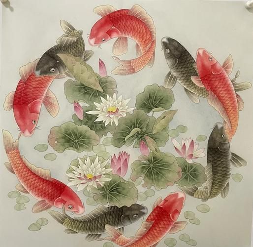 如何選擇適合的九龍魚風水畫？，九龍魚風水畫如何選擇