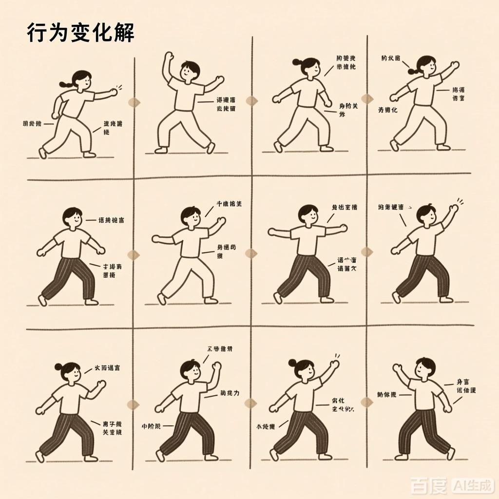 能否提供更詳細的行為變化圖解，**行為變化圖解