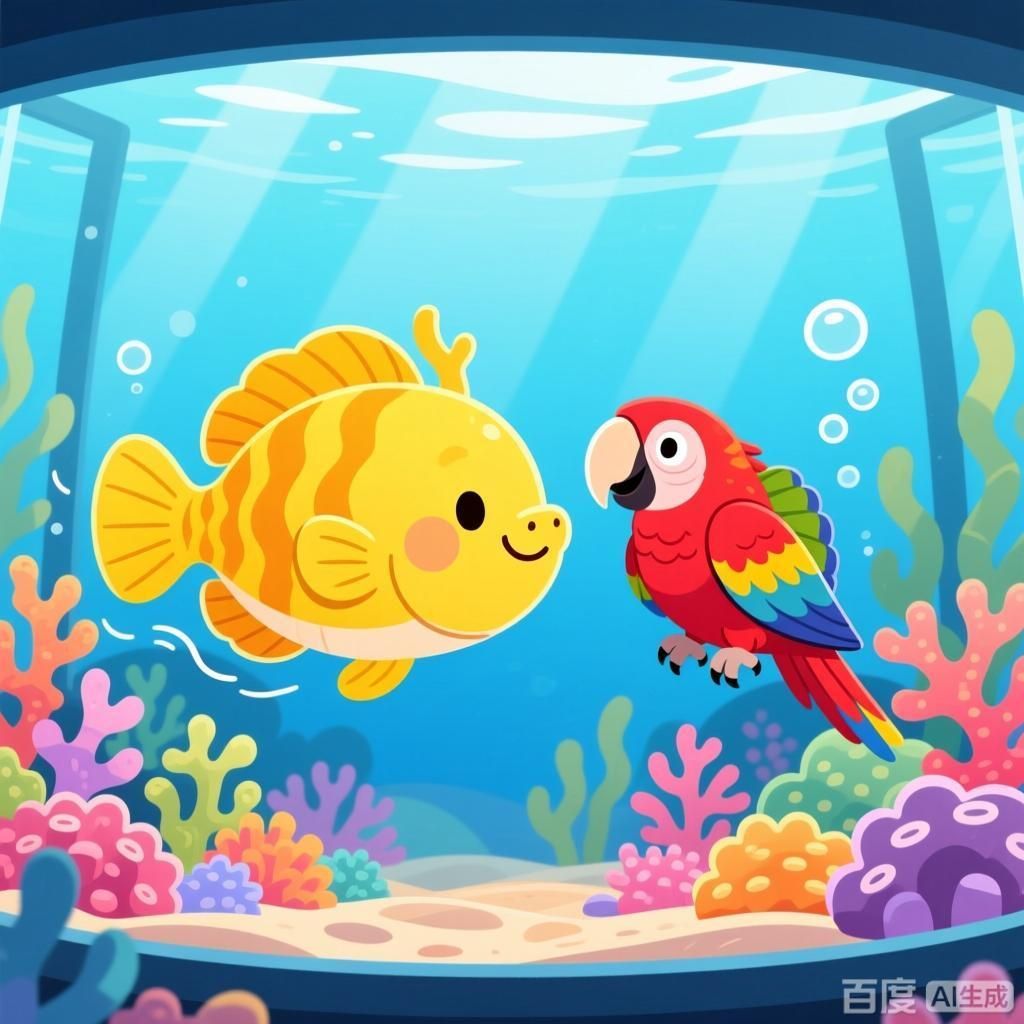 如何選擇適合龍魚的配魚，如何選擇適合龍魚的配魚,四張圖均圍繞龍魚與適配配魚的混養場景展開