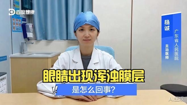 眼睛上有一層渾濁的膜，眼睛上有一層渾濁的膜是怎么回事