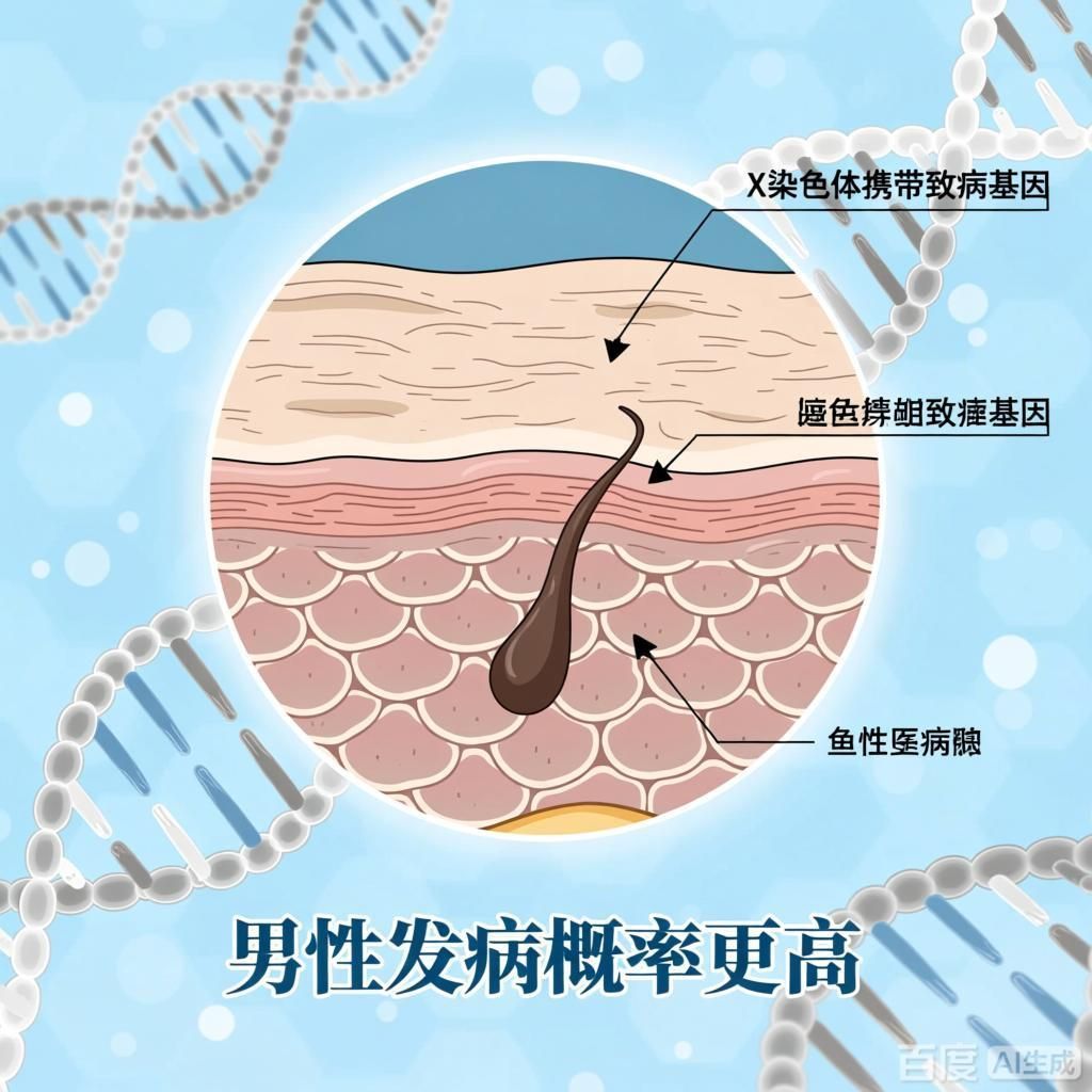 哪種類型的魚鱗病遺傳風險最高，魚鱗病的遺傳風險