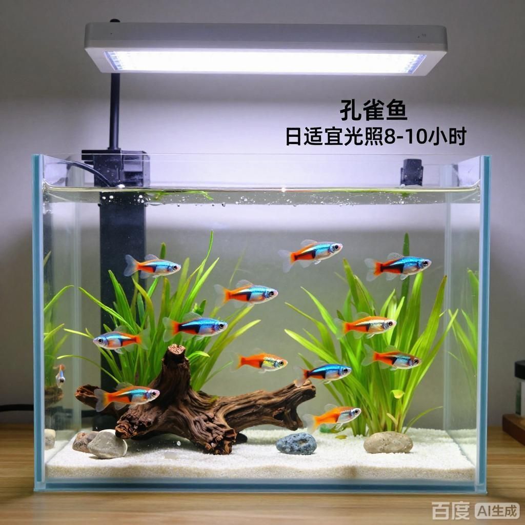 孔雀魚需要多久的光照時間，孔雀魚每天需要12-16小時光照時間