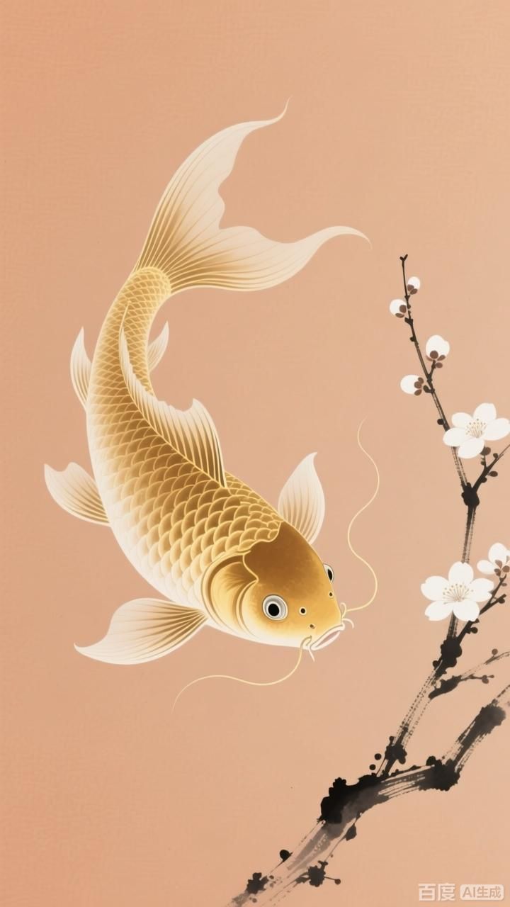 如何制作一張簡約國風金龍魚壁紙，制作一張簡約國風金龍魚壁紙需要遵循以下步驟以下步驟