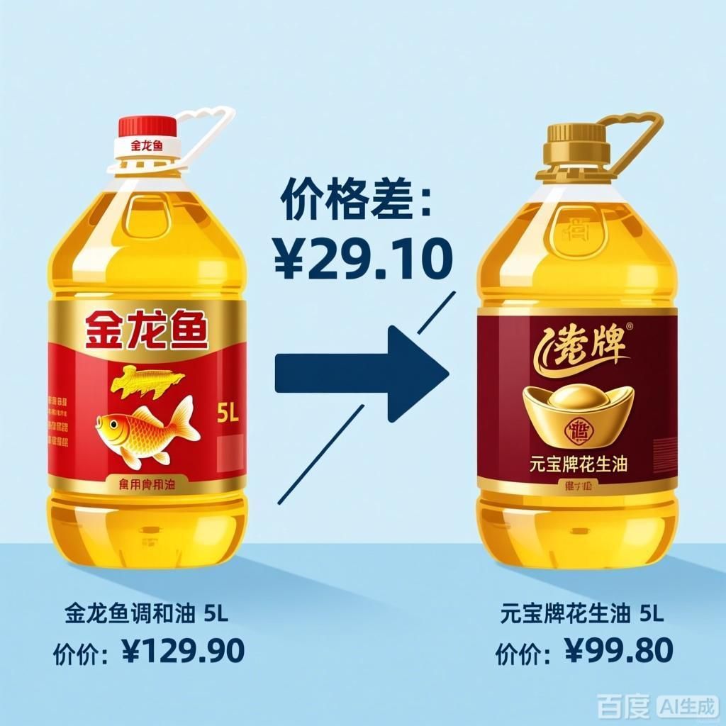 金龍魚和元寶牌的價格差異大嗎，金龍魚和元寶牌價格差異大嗎