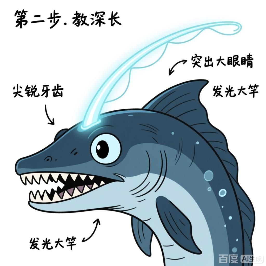 如何繪制深海龍魚的簡易版，如何繪制深海龍魚