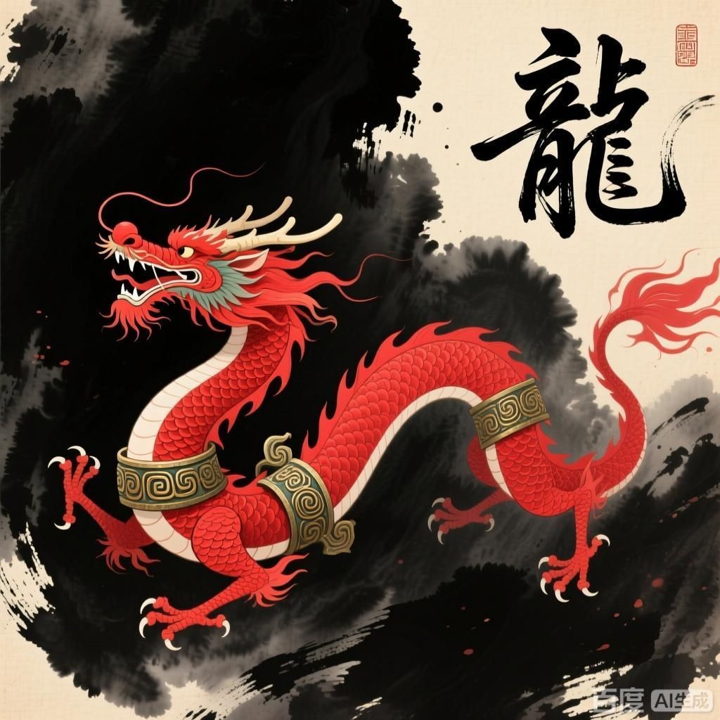 詳細解釋中國紅龍的象征意義，中國紅龍在文化中的具體應用