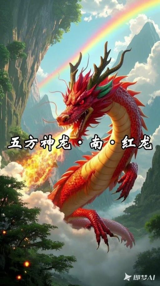 能否提供紅龍與其他神獸的詳細對比圖，《圣經·啟示錄》紅龍與其他神獸的對比圖