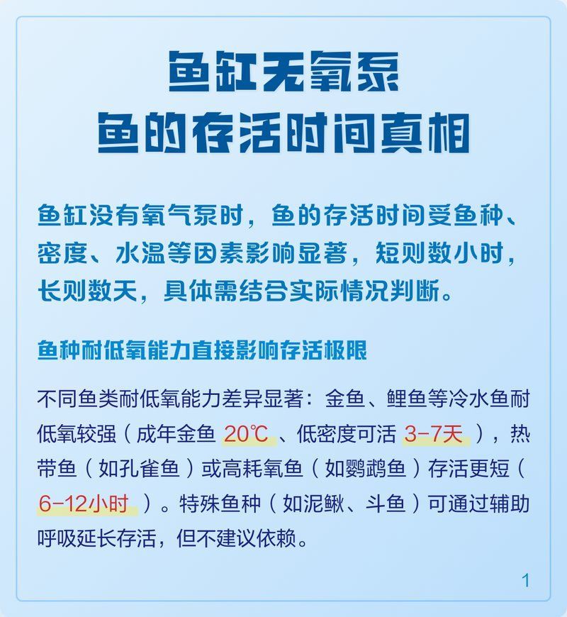 缺氧的魚多久會死，魚類缺氧存活時間大揭秘魚類缺氧存活時間大揭秘