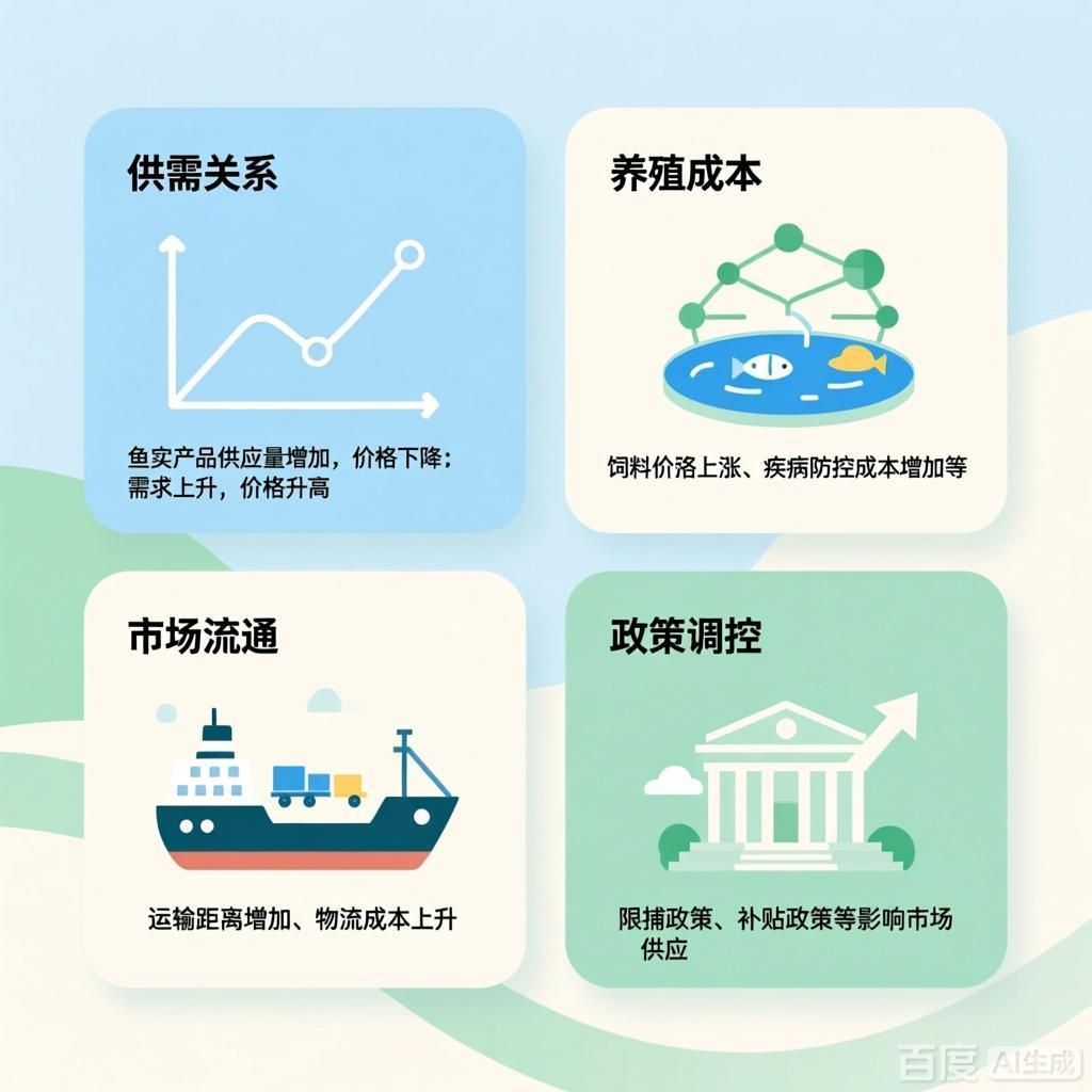 能否詳細解釋每種因素對魚價的影響
