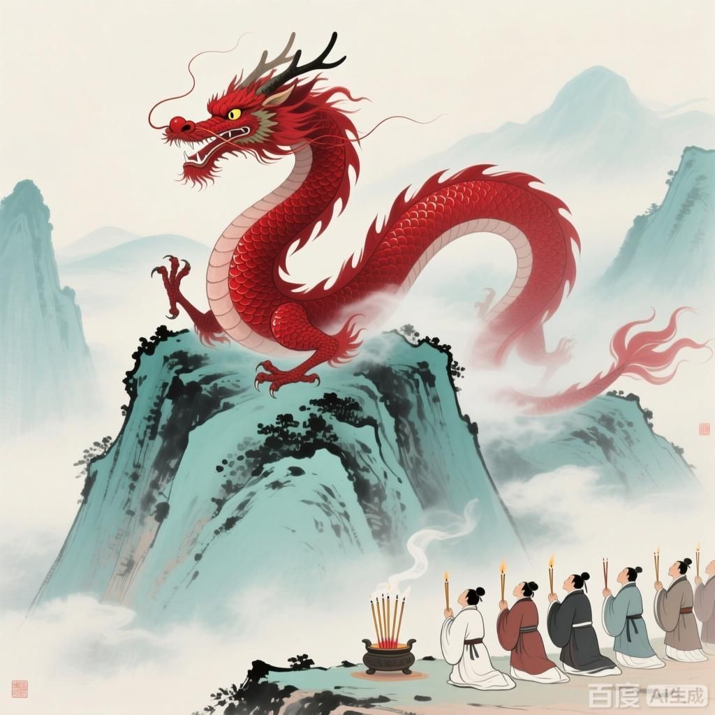 詳細解釋紅龍在中華文化中的象征意義，紅龍在中華文化中具有豐富的象征意義，紅龍在中華文化中的象征意義