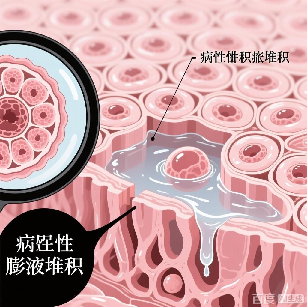 能否詳細(xì)解釋病理性膨脹的機(jī)制，如何繪制病理性膨脹的機(jī)制圖