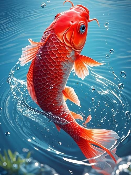 給我一些紅色魚的圖片，給我一些紅色魚的圖片,紅色魚因其鮮艷的色澤和吉祥寓意