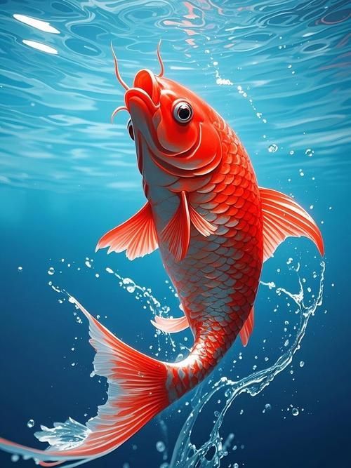 給我一些紅色魚的圖片，給我一些紅色魚的圖片,紅色魚因其鮮艷的色澤和吉祥寓意