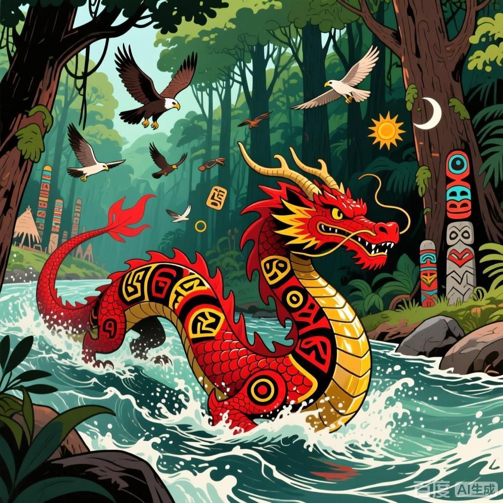 紅龍傳說在哪些文化中都有，紅龍傳說在不同文化中有著廣泛的傳播