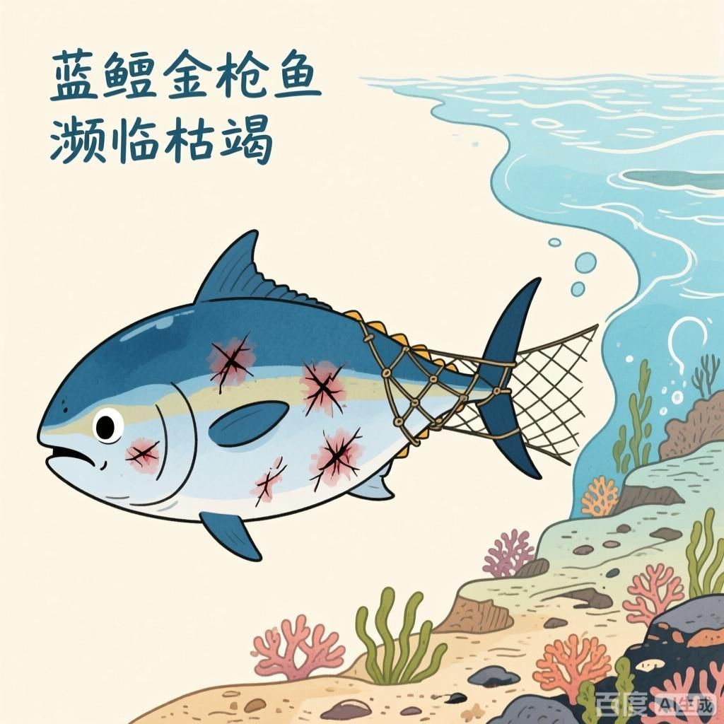 藍(lán)鰭金槍魚為何會(huì)瀕臨枯竭，藍(lán)鰭金槍魚瀕臨枯竭4張圖圍繞藍(lán)鰭金槍魚瀕臨枯竭
