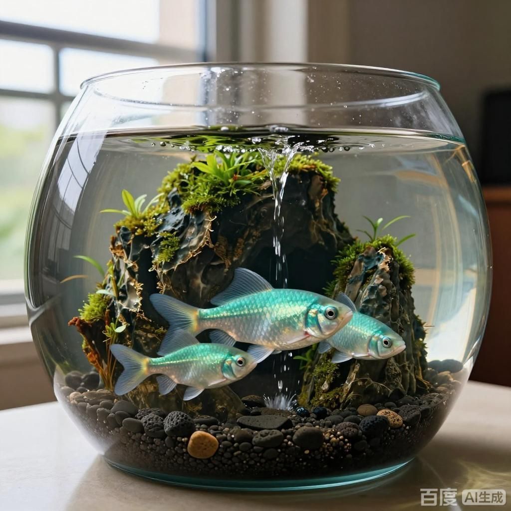 我用小缸養(yǎng)了3年的龍魚，我用小缸養(yǎng)了3年的龍魚，四張圖片均圍繞養(yǎng)了3年的小缸龍魚展開