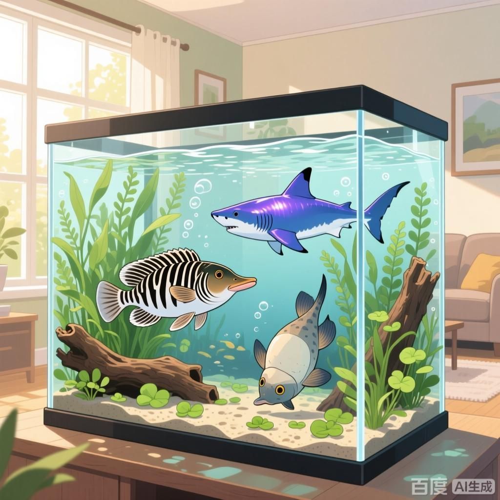 給我推薦一些與斑馬鴨嘴魚混養的魚類，與斑馬鴨嘴魚混養的魚類