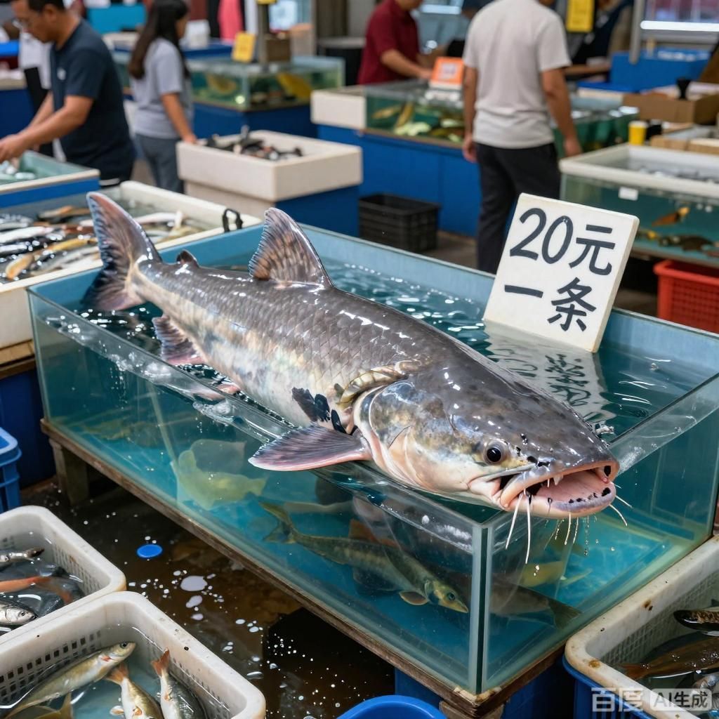 20元一條巨骨舌魚，20元一條巨骨舌魚,4張圖片均圍繞低價巨骨舌魚展開