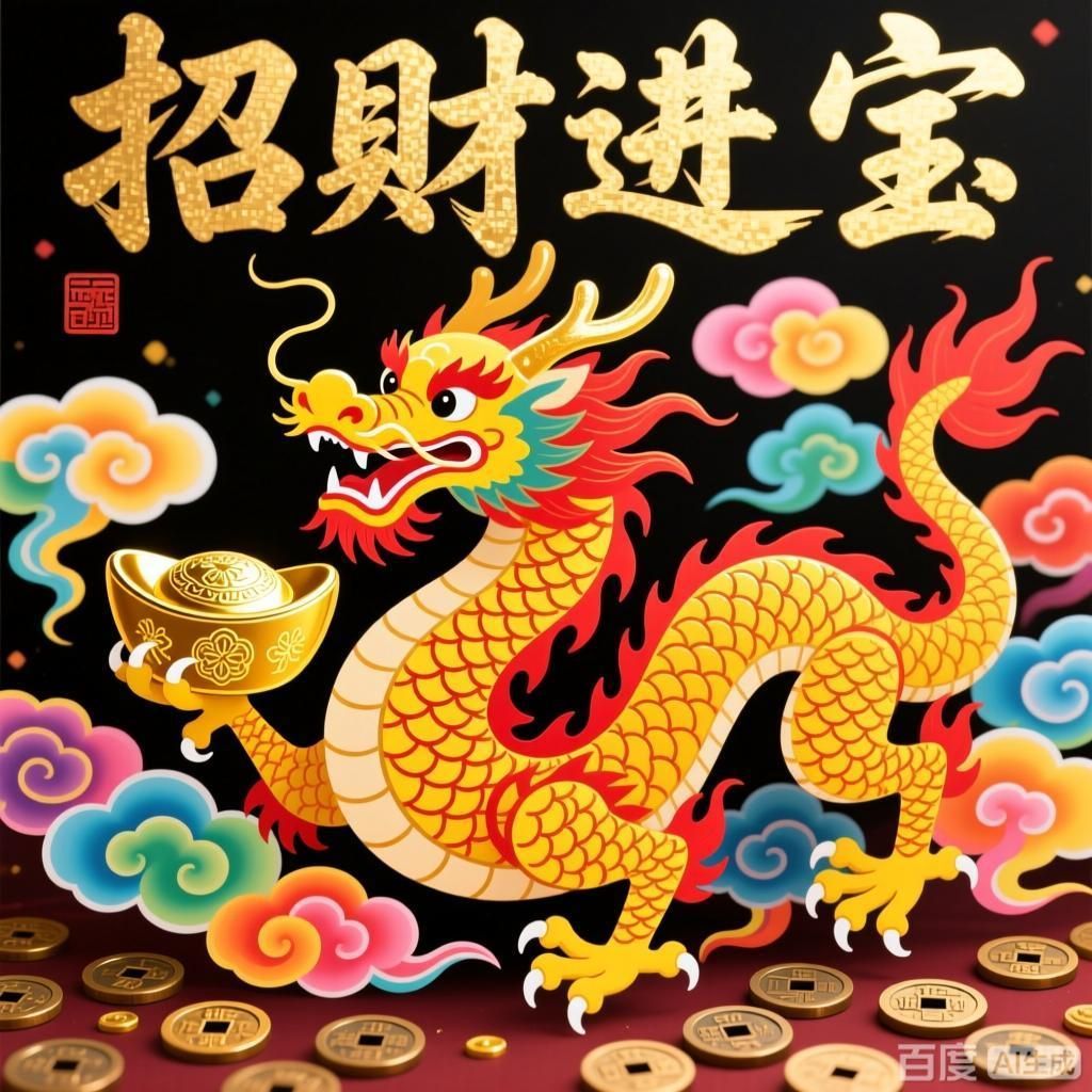 如何設計一張招財龍圖片，如何設計一張招財龍圖片，四組招財龍設計方案