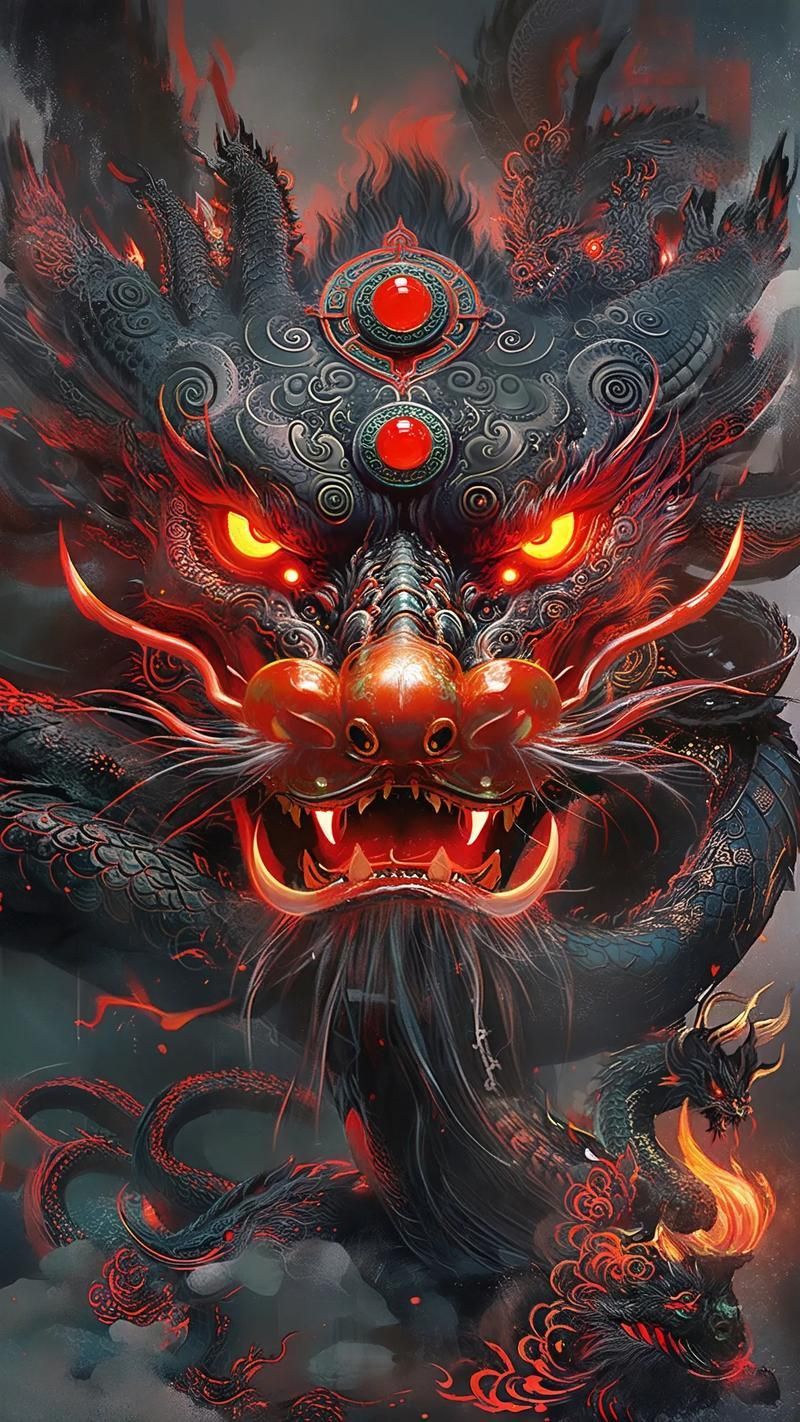 黑龍形象的藝術作品，黑龍在藝術中的表現形式
