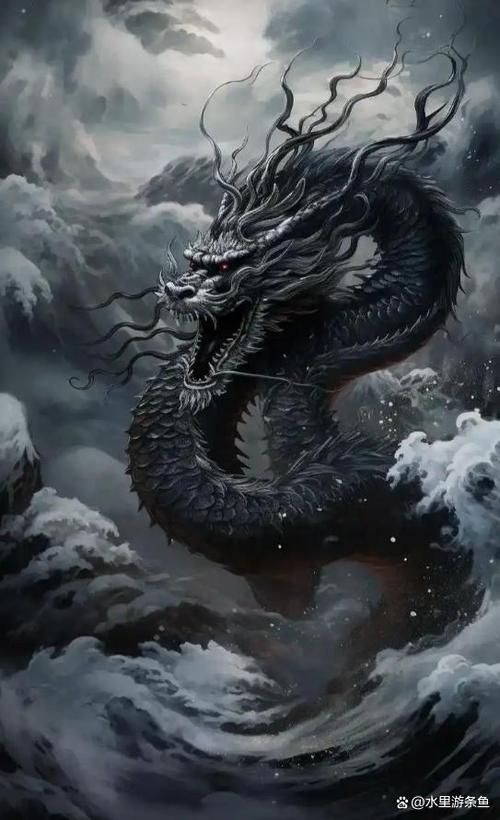 黑龍形象的藝術作品，黑龍在藝術中的表現形式