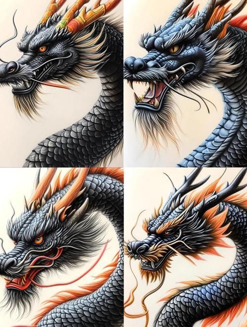 黑龍形象的藝術作品，黑龍在藝術中的表現形式