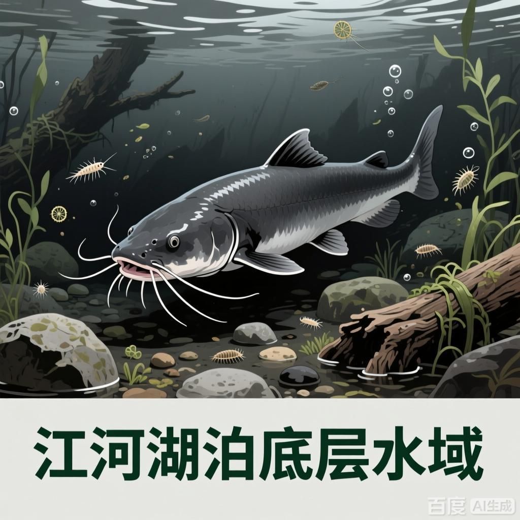 能否給出這些魚的分布區域和棲息地，能否給出這些魚的分布區域和棲息地,四張圖均為不同魚類的生態場景插畫