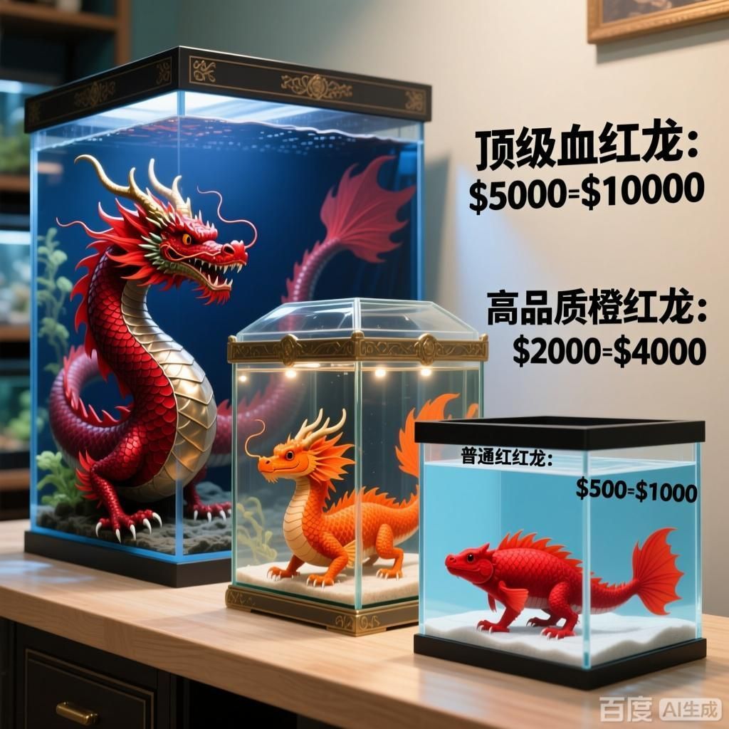 能詳細解釋一下紅龍魚的價格差異嗎，紅龍魚價格差異主要受以下幾個因素影響紅龍魚的價格