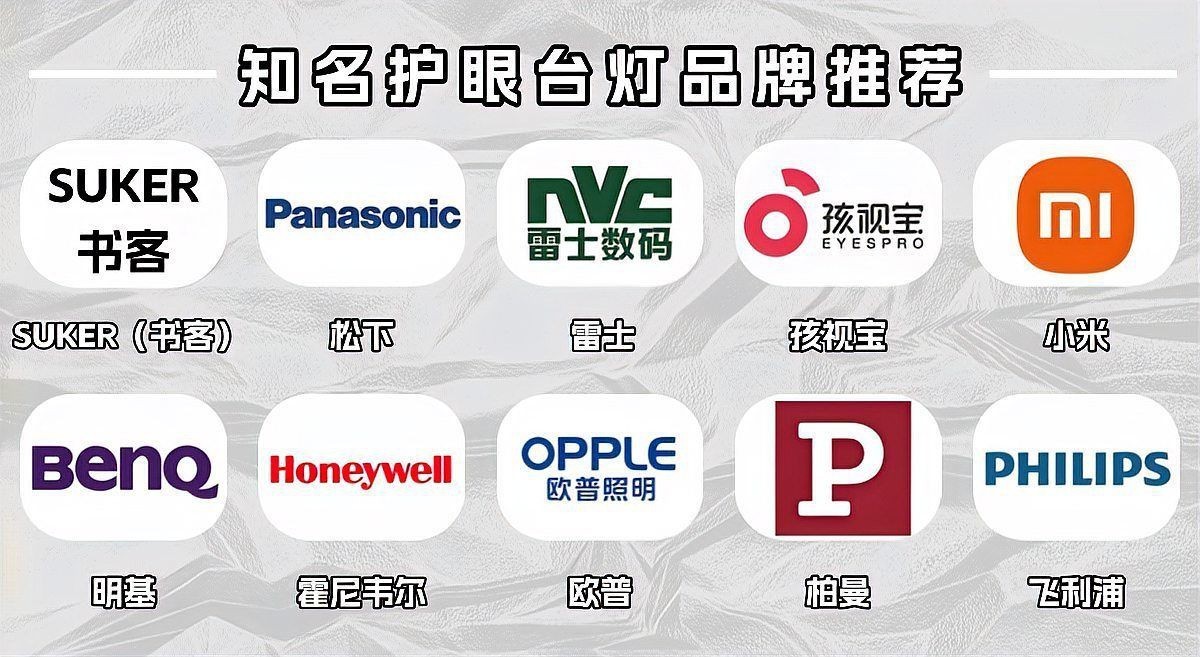 護眼臺燈十大排名，2025年護眼臺燈十大品牌排名