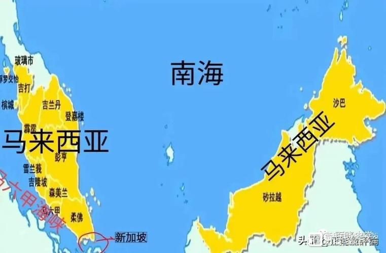 馬來西亞的地圖，馬來西亞地圖為什么分成東西兩部分