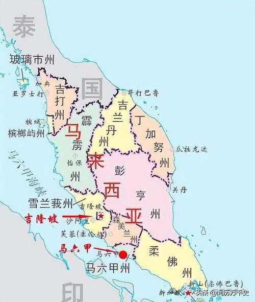 馬來西亞的地圖，馬來西亞地圖為什么分成東西兩部分