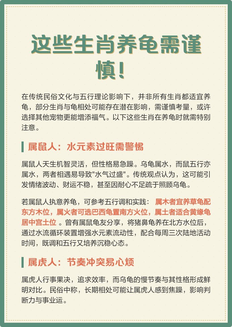 什么屬相不能養(yǎng)龜【不宜養(yǎng)龜?shù)?個屬相】