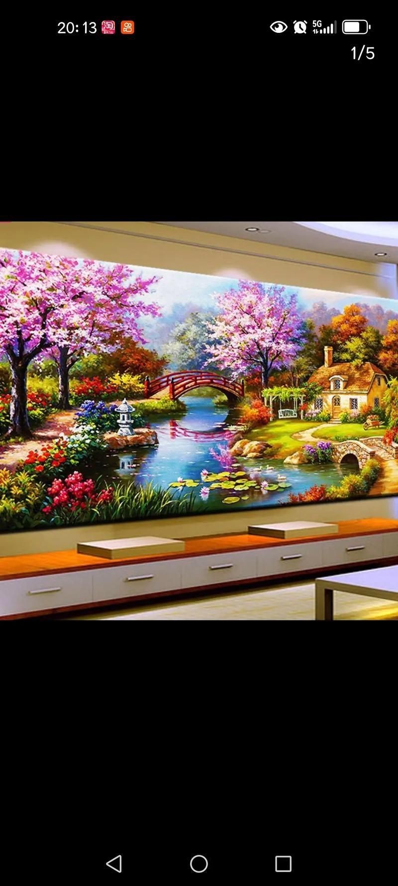 滿鉆鉆石畫成品圖片：2025新款鉆石畫貼滿鉆后我家客廳直接變藝術館