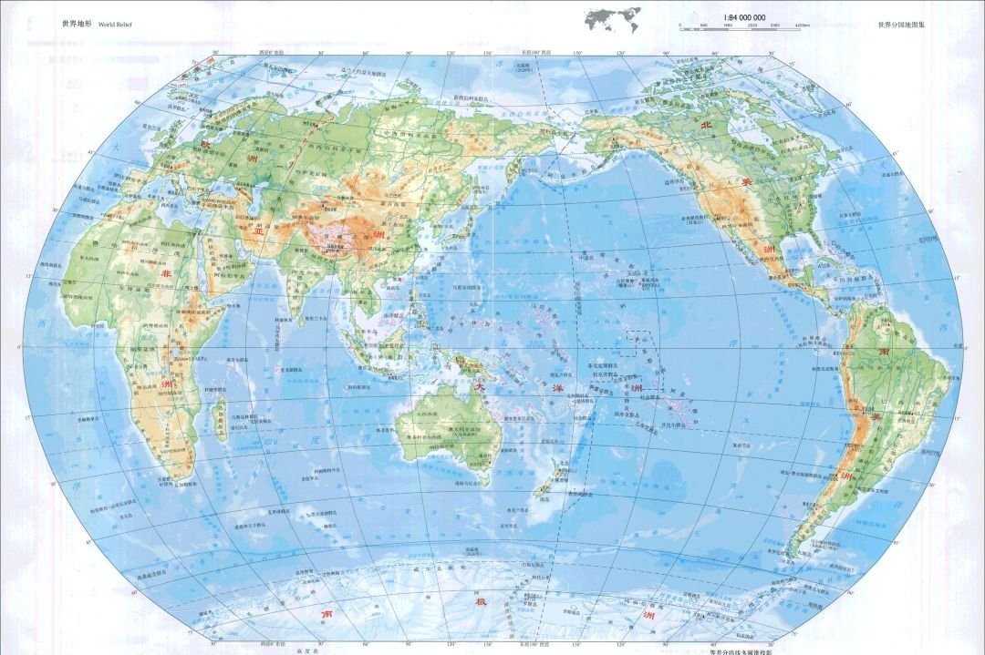 世界地圖電子版可放大：世界地圖全圖高清版