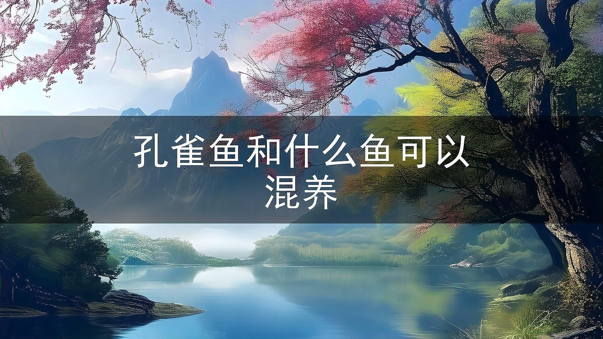 孔雀魚適合和哪些魚混養？：孔雀魚適合與什么類型的魚混養和什么魚混養要注意習性和管理細節