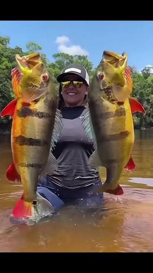 孔雀鱸魚圖片：中國釣魚人孔雀鱸（cichlaocellaris）