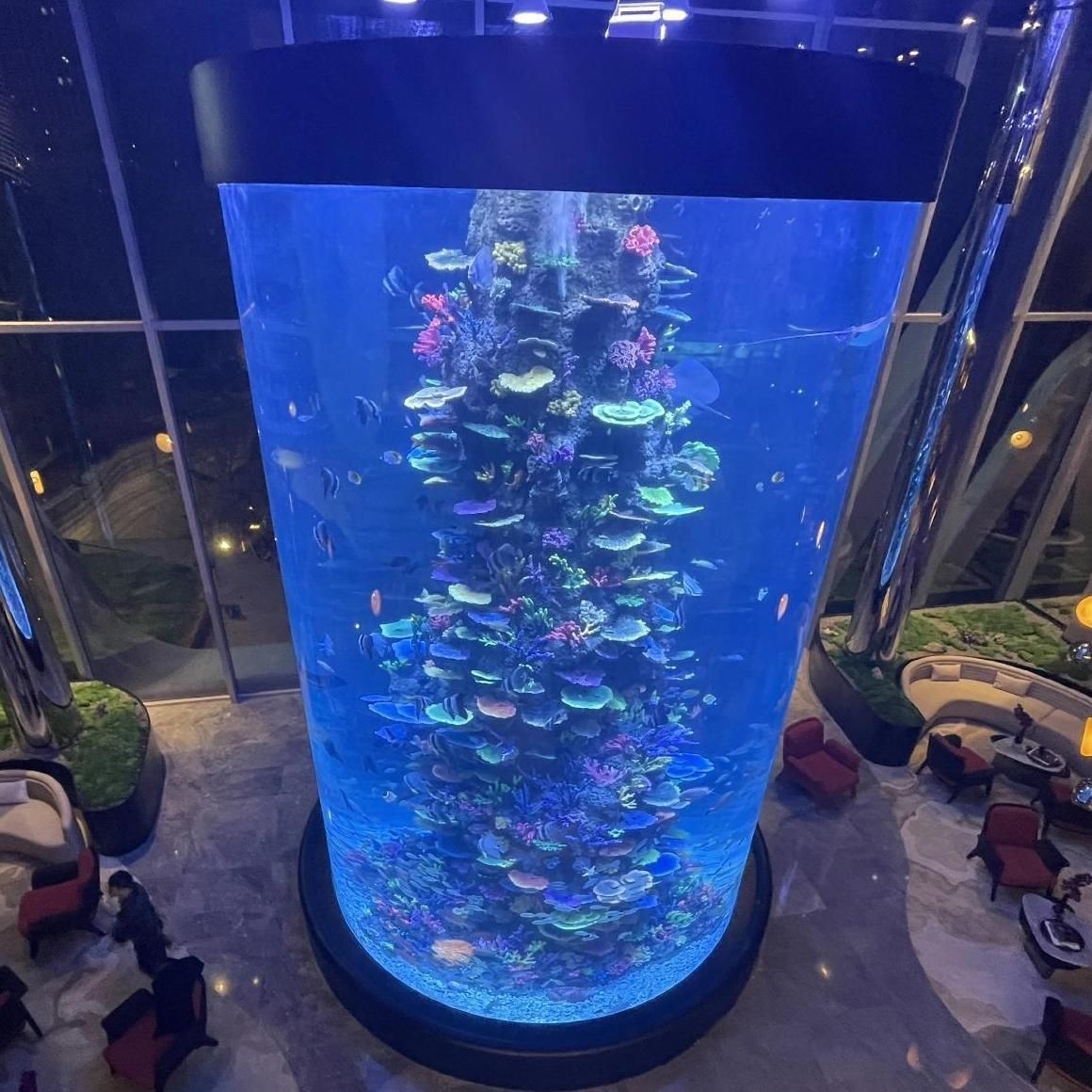 玉林魚缸定做【玉林上門定做海鮮魚缸】
