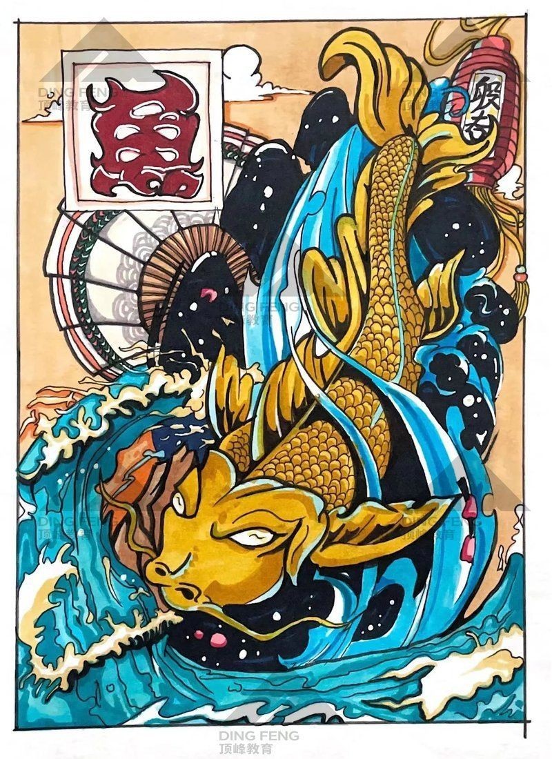 有哪些著名的龍魚浮頭藝術(shù)作品？【藝術(shù)家筆下的龍魚浮頭】