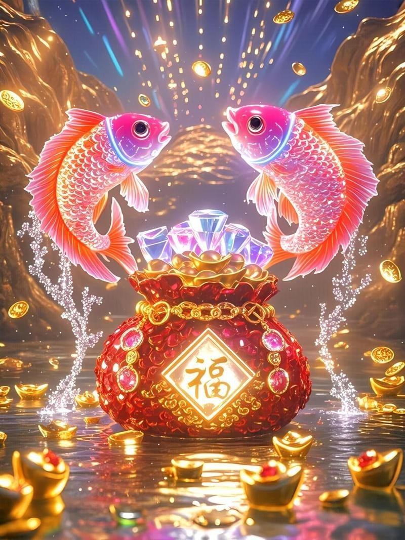 福字魚的圖片大全【福字魚創意圖片全面解析】