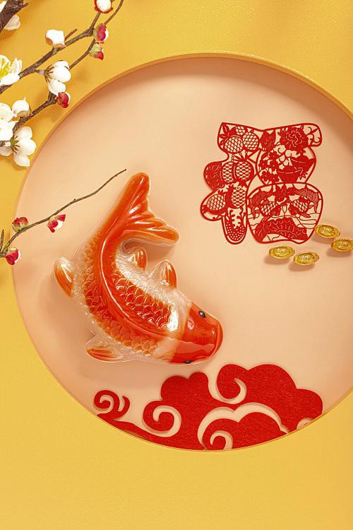 福字魚的圖片大全【福字魚創意圖片全面解析】